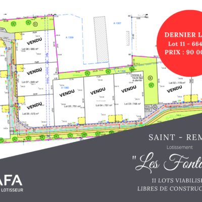 Affichette ST REMY Lotissement